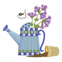 Flowering Watering Can 03 machine embroidery designs