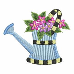 Flowering Watering Can 10 machine embroidery designs