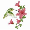 Hummingbirds & Flowers(Lg)