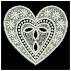 FSL White Hearts 03 machine embroidery designs