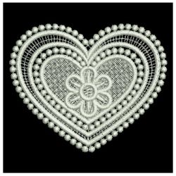 FSL White Hearts 04 machine embroidery designs