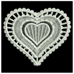 FSL White Hearts 06 machine embroidery designs