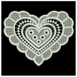 FSL White Hearts 07 machine embroidery designs