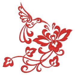 Damask Hummingbird 07(Lg) machine embroidery designs