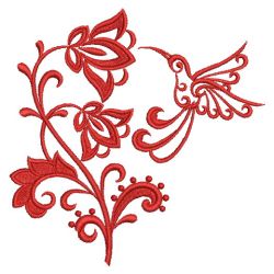 Damask Hummingbird 08(Sm) machine embroidery designs