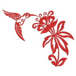 Damask Hummingbird 09(Sm) machine embroidery designs