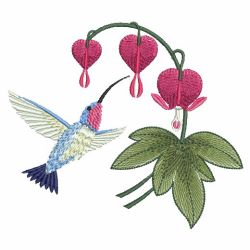 Hummingbirds & Flowers 05(Md) machine embroidery designs