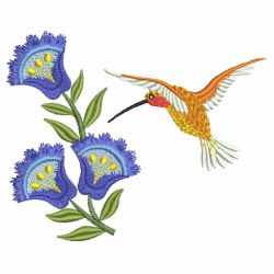 Hummingbirds & Flowers 07(Md) machine embroidery designs