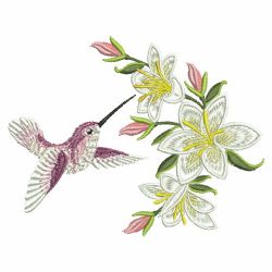 Hummingbirds & Flowers 10(Md)