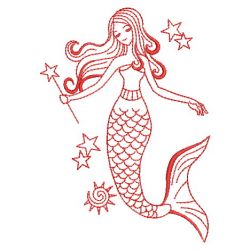 Redwork Mermaids 03(Lg)