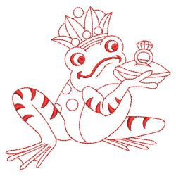 Redwork Frog Prince 02(Sm) machine embroidery designs