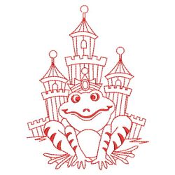 Redwork Frog Prince 03(Lg) machine embroidery designs
