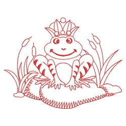 Redwork Frog Prince 07(Md) machine embroidery designs