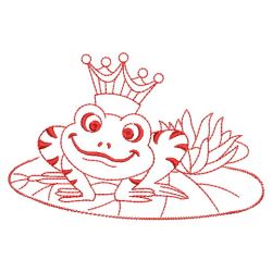 Redwork Frog Prince 10(Lg) machine embroidery designs