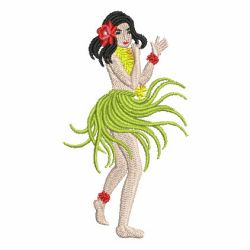 Hula Girls 01 machine embroidery designs