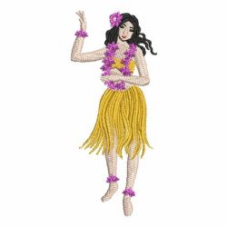 Hula Girls 03 machine embroidery designs