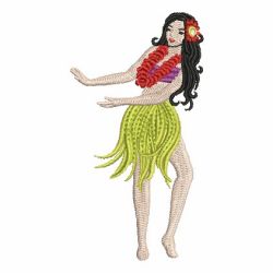 Hula Girls 04 machine embroidery designs