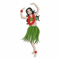 Hula Girls 07 machine embroidery designs