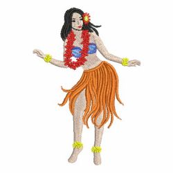 Hula Girls 10 machine embroidery designs