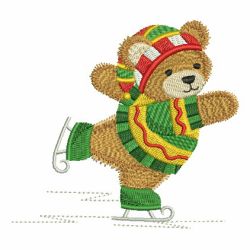 Christmas Teddy Bears 09 machine embroidery designs