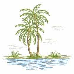 Tropical Scene 08(Sm) machine embroidery designs