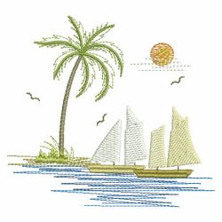 Tropical Scene 11(Md) machine embroidery designs