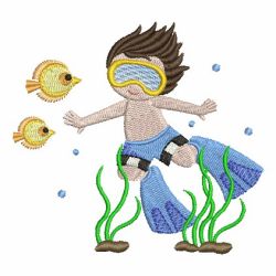 Ocean Diver 05 machine embroidery designs