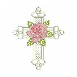 Rose Cross 03(Lg) machine embroidery designs