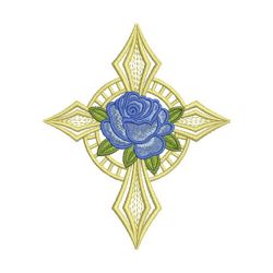 Rose Cross 09(Md) machine embroidery designs