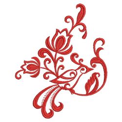 Damask Bird 03(Md) machine embroidery designs