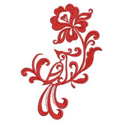 Damask Bird 05(Lg) machine embroidery designs