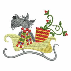 Christmas Scottie Dog 02 machine embroidery designs