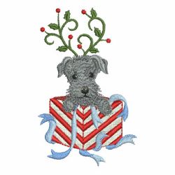 Christmas Scottie Dog 08 machine embroidery designs