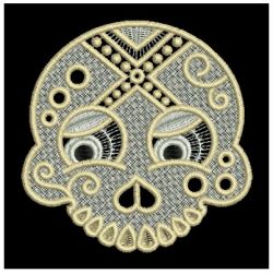 FSL Artistic Skull 02 machine embroidery designs