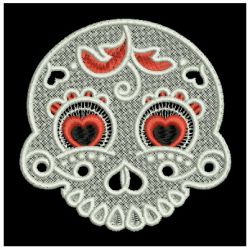 FSL Artistic Skull 03 machine embroidery designs