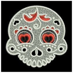 FSL Artistic Skull 03 machine embroidery designs