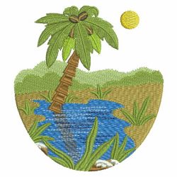 Beach Scenery 01 machine embroidery designs