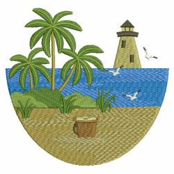 Beach Scenery 06 machine embroidery designs