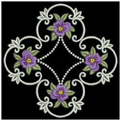Heiloom Pansy Quilt(Lg) machine embroidery designs