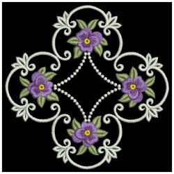 Heiloom Pansy Quilt(Sm) machine embroidery designs