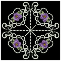 Heiloom Pansy Quilt 06(Md) machine embroidery designs