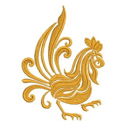 Damask Rooster 10