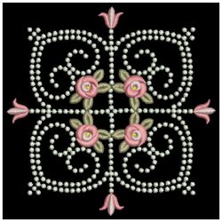 Candlewick Rose Quilt 03(Sm) machine embroidery designs