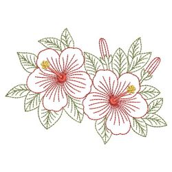 Vintage Hibiscus 01(Md) machine embroidery designs