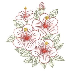 Vintage Hibiscus 03(Sm) machine embroidery designs