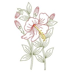 Vintage Hibiscus 10(Lg) machine embroidery designs