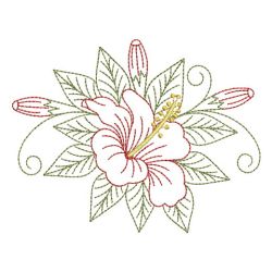 Vintage Hibiscus 12(Sm) machine embroidery designs