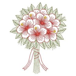 Vintage Hibiscus 14(Md) machine embroidery designs