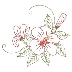 Vintage Hibiscus 15(Sm) machine embroidery designs