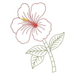 Vintage Hibiscus 16(Md) machine embroidery designs